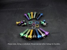 Pair (2x) Titanium Bolt M4 Tapered Parallel Allen Torx 10-45mm - Qtys & Colours