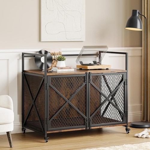 Furniture wooden dog crate - furniture, w/