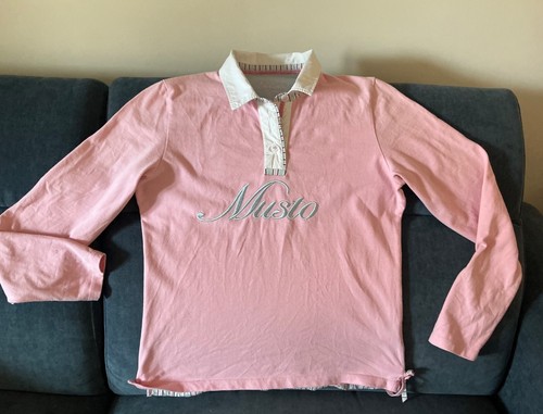 Musto pink white - musto,pink/white, polo,logo