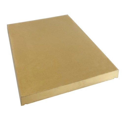 Buff sand concrete coping - -,