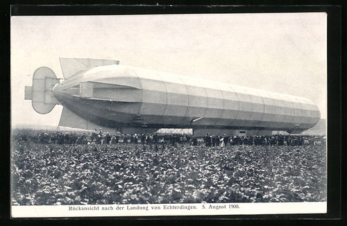 Rear view after landing - , in