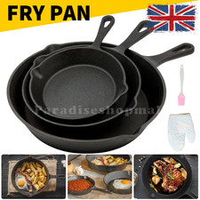 Set of 3 Cast Iron Non Stick