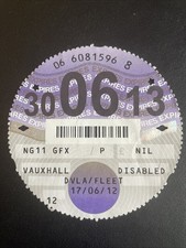 Old Rare Tax Disc June 2013 (
