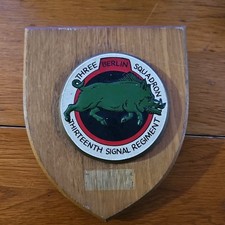 Wooden regimental plaque for 3