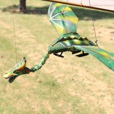 Large Green Handmade Dragon Mobile - Indoor & Outdoor - Ethically Sourced- 50cm