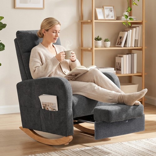 Upholstered rocking chair - upholstered,