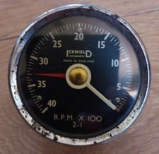 Vintage Icknield 4K Man Drive Tachometer (80 mm) -Boat / Diesel - Anti Clockwise
