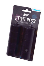 BMX Freestyler Bike Stunt Foot Pegs Trick Nuts 3/8" Threaded Axle Black 110mm