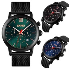 Mens Black Chrono Watch High