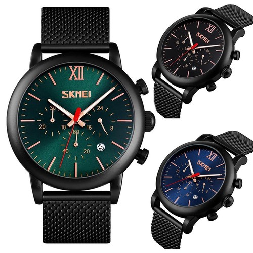 Mens black chrono watch high - black,