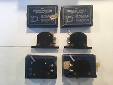 4 x Hornby Dublo D2 Boxed  Black Switch for Isolating Rail etc, on/off vintage