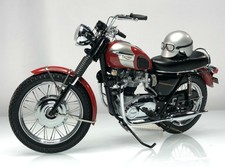 Franklin mint 1:10 1969 Triumph Bonneville motor Bike Red Classic model rare 112