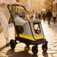 Medium large dog stroller - dog,