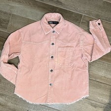 Zara XS Peachy Pink corduroy