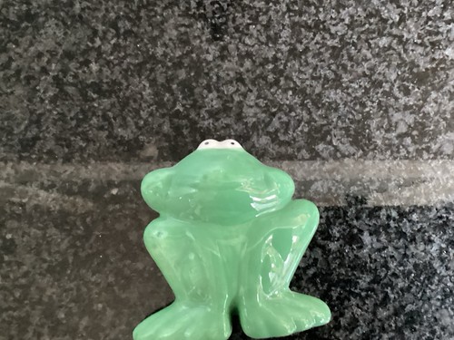 Ceramic glazed frog - ceramic,