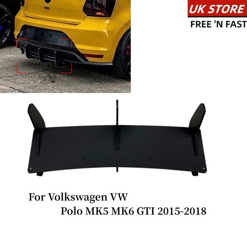 Black car rear bumper - black,