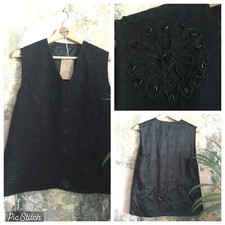WOMENS WAISTCOAT SIZE M BLACK