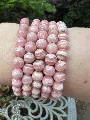 Rhodochrosite crystal bracelet - crystal,