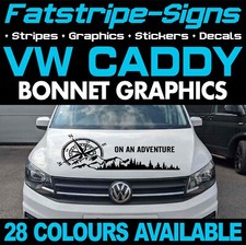 to fit VW CADDY COMPASS MOUNTAIN BONNET STICKERS GRAPHICS CAMPERVAN DAY VAN