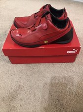 Boys Trainers Puma Ferrari Red Rosso Racing Rare Designer Junior Uk 2.5