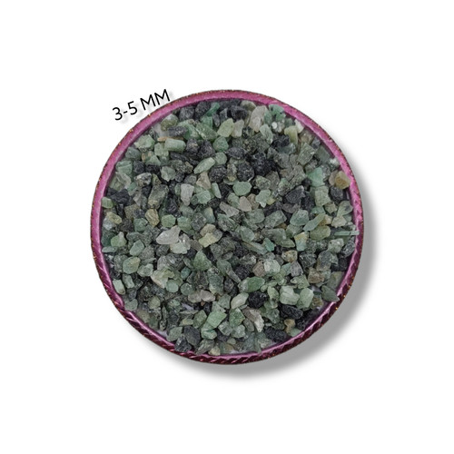 Crushed emerald gemstone - crushed,