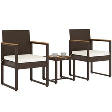Outsunny 3-Piece Rattan Bistro