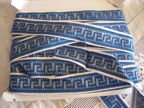 Vintage pram hood lace,braid