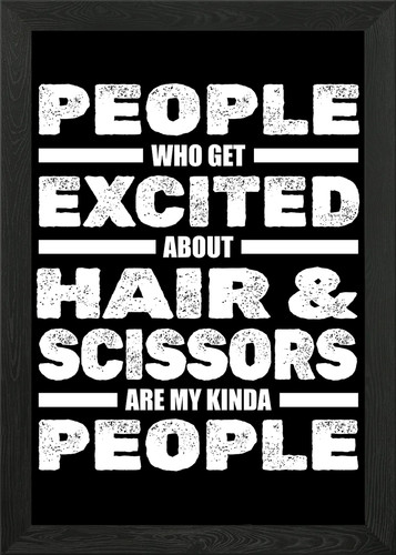 Hairdresser hairstylist framed - hairdresser,