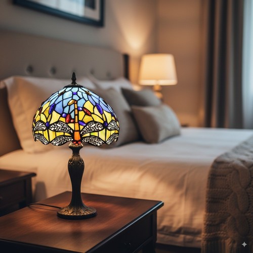Table lamp tiffany dragonfly - lamp,