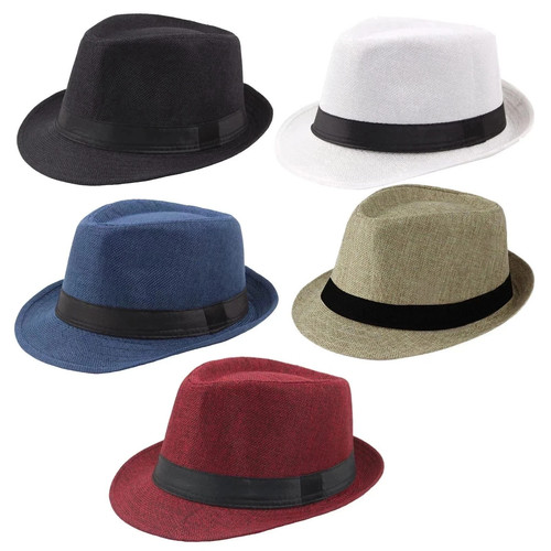 Mens fedora hat trilby summer - trilby,