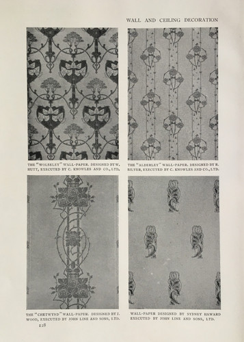 Art nouveau wall - nouveau, paper