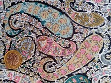 5 remnant pieces of PAISLEY