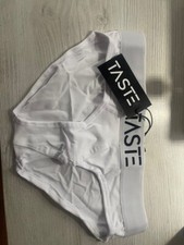 BNWT MENS BOYS WHITE UNDERWEAR BRIEFS MEDIUM FETISH GEAR GAY INTEREST