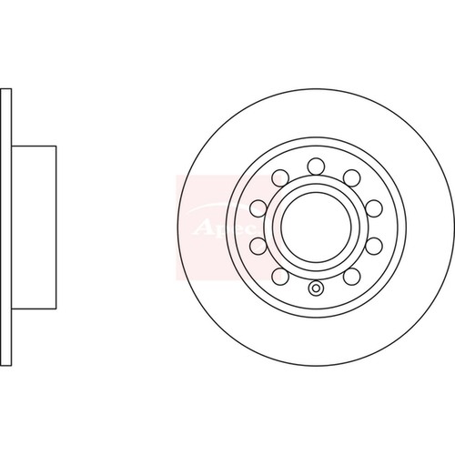 Brake discs solid for - 2x,
