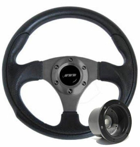 320mm black moulded steering - moulded,