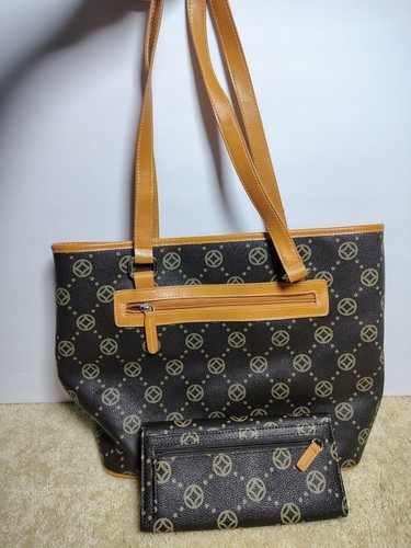 Brown monogram tote - brown,