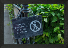 Polite Signage Framed Wall Art