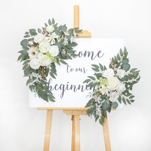 Arch flowers with drapes - flowers, kit