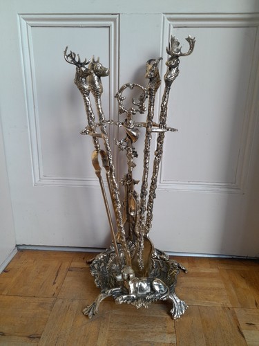 Brass companion set with - brass,