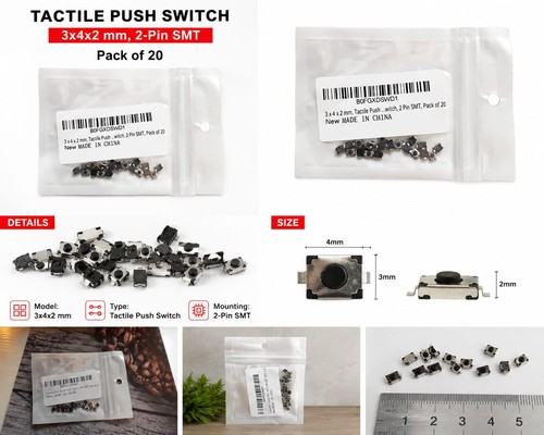 Micro switch pcb 3x4x2mm - micro,