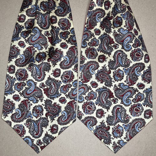 Mens cravat tie yellow paisley - cravat,
