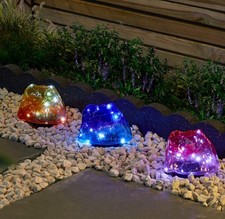 3 Pack Solar Ombre Rock Solar