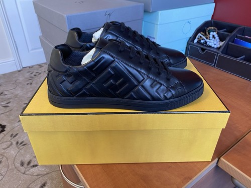 Fendi embossed logo leather - fendi,