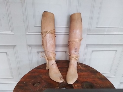 Antique french wooden - antique, boot