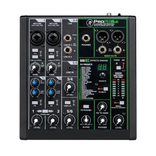 Mackie profx6v3 channel - mackie,