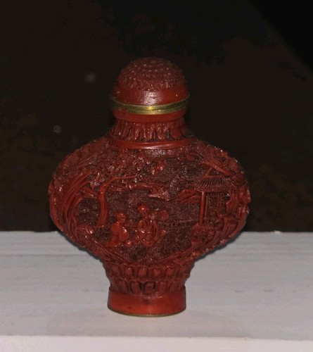 Antique qing dynasty cinnabar - antique,