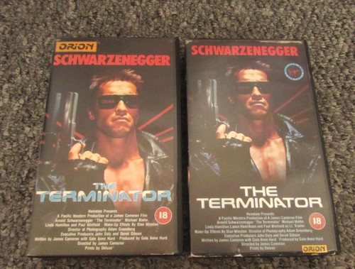 The terminator vhs tapes - terminator,