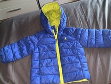 Joules Boys Packaway Scunchable Jacket 9-12mBlue Good With General Wear On Cuffs