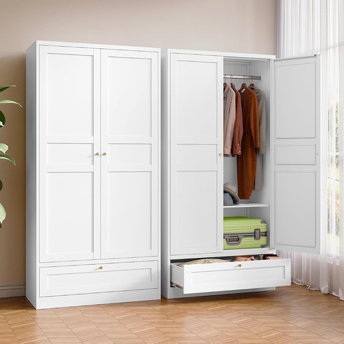 Metal armoire wardrobe closet - armoire,