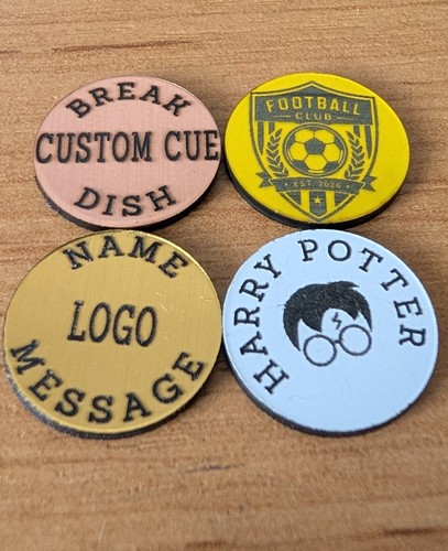 Personalised cue badge snooker - cue,